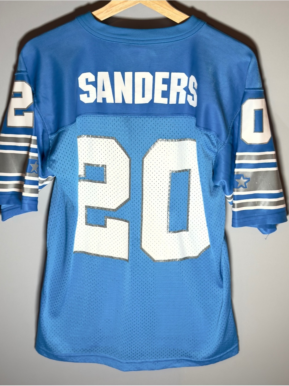 Vintage 1995 Starter Barry Sanders Detroit Lions #20 Mesh Football Jersey S/M